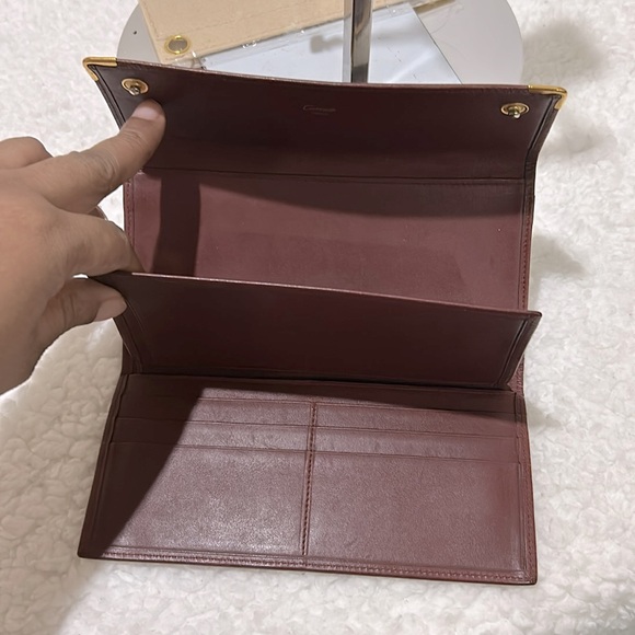 Cartier Continental Long Card / Checkbook & Coin Wallet Vintage EUC - Picture 6 of 9